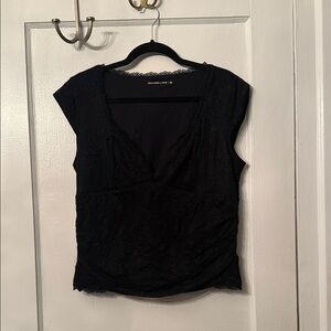Abercrombie & Fitch Black Lace Top